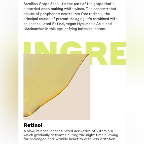 VOLITION
Sémillon Overnight Retinol
Serum, NEW - Picture 16 of 16